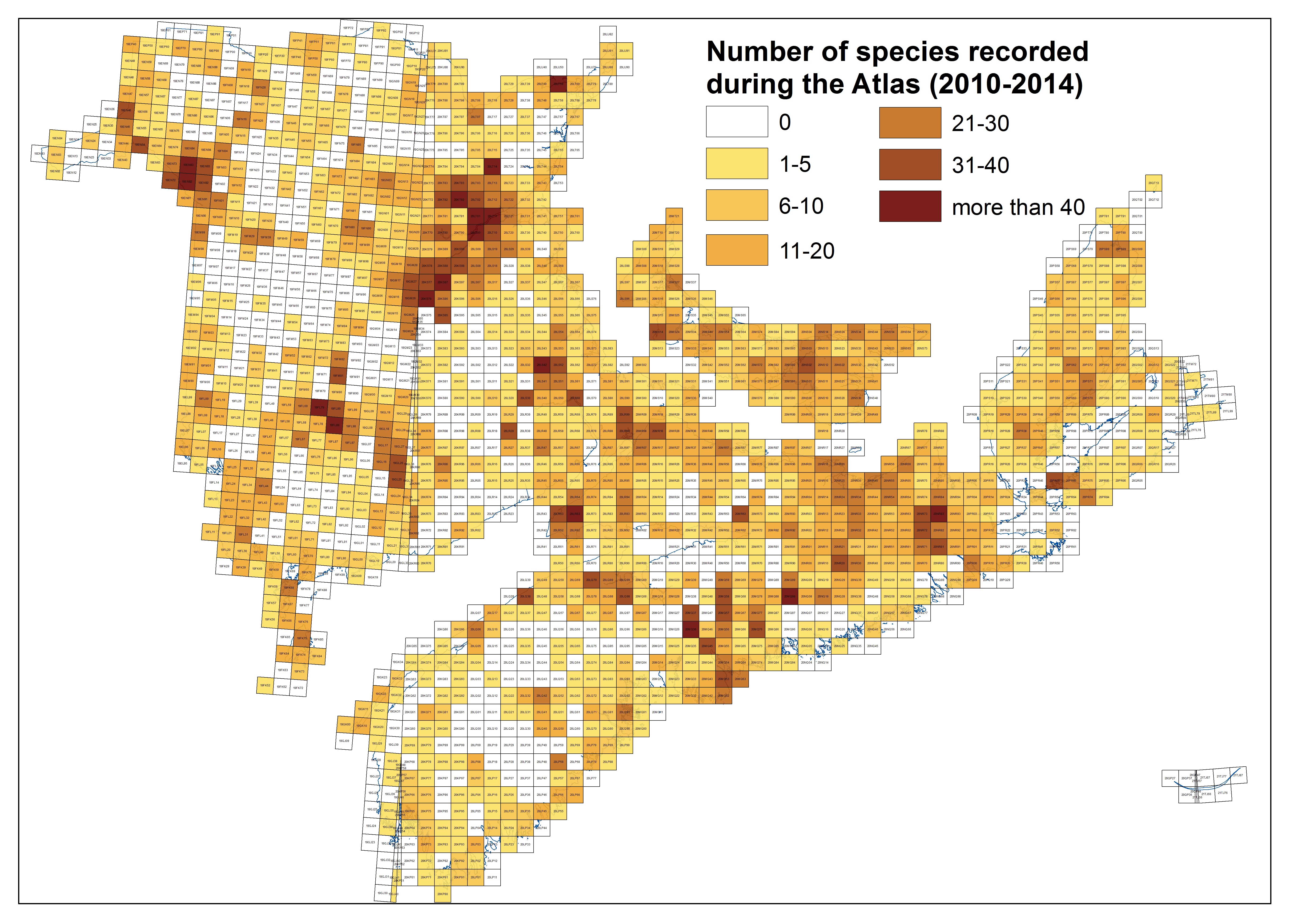 survey effort map